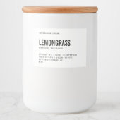 白モダン黒体スクラブ製品ラベル フードラベル (正面)