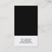 白モダン黒名刺 名刺 (裏面)