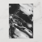 白モダン黒書道の結婚詳細 エンクロージャーカード (裏面)