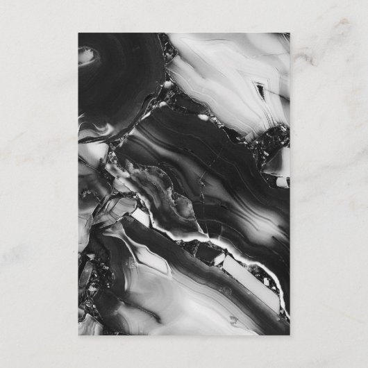 白モダン黒書道の結婚詳細 エンクロージャーカード (裏面)