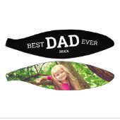 白モダン黒最高のパパ ミニバスケットボール (パネル)