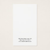 白モダン黒（ばちゃばちゃ）跳ねるイヤリング表示カード (裏面)