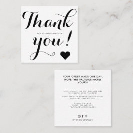 白モダン黒 スクエア名刺