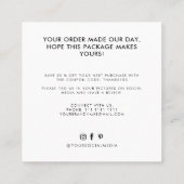 白モダン黒 スクエア名刺 (裏面)