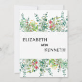 白モダン4グリッドフォト結婚ー 招待状 (正面)