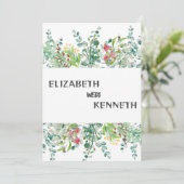 白モダン4グリッドフォト結婚ー 招待状 (スタンド正面)