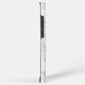 白モダン&バラ-金ゴールドフェイク大理石 SAMSUNG GALAXYケース (右側面)