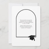 白モダンGRAD Arch Photo Gradate発表 サンキューカード (裏面)