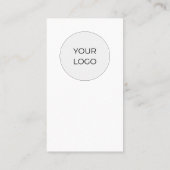 白モダンQRコードのソーシャルメディアの消去 名刺 (裏面)