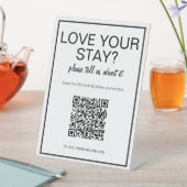 白モダンQRコードの基本確認表の記号 台座サイン (インサイチュ)