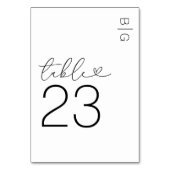 白モノグモダンラム結婚ズ テーブルナンバー (裏面)