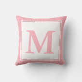 白モノグラムのとピ淡い色のンク クッション (裏面)