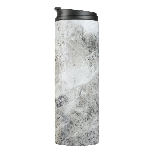 白モノグラムのと灰色の大理石 タンブラー (回転右)