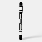 白モノグラムのコンテンポラリー模様 Case-Mate iPhoneケース (裏面 / 右)