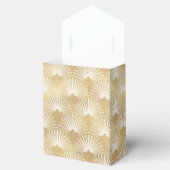 白モノグラムの色と白のアールデコパターン フェイバーボックス (オープン)