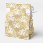 白モノグラムの色と白のアールデコパターン フェイバーボックス (裏面サイド)