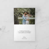 白モノグラム結婚折り畳みサンキューカード サンキューカード (内部)