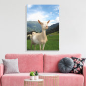 白ヤギ キャンバスプリント (インサイチュ (リビング))