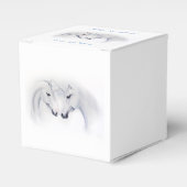 白ユニコーン愛のカップル フェイバーボックス (正面サイド)