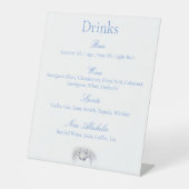 白ユニコーン愛カップル飲み物メニュー 台座サイン (正面)