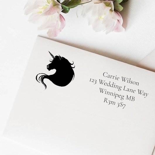 白ユニコーン愛 セルフインキングスタンプ