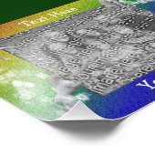 白ユニコーン虹色フォトフレーム フォトプリント            (角)