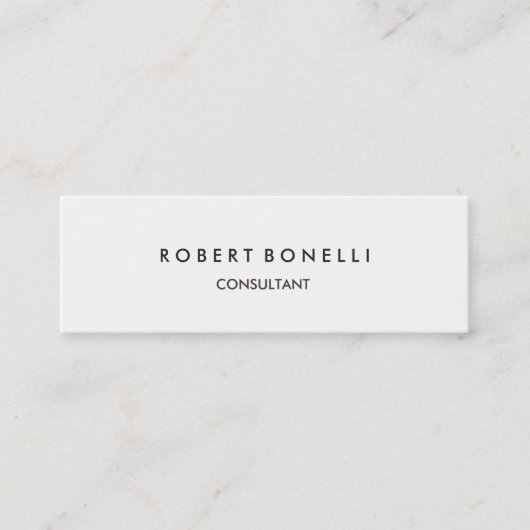 白ユニークスリムスキニーモダン名刺 スキニー名刺 (正面)