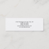 白ユニークスリムスキニーモダン名刺 スキニー名刺 (裏面)