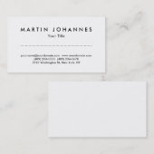 白ユニークプロフェッショナル名刺 名刺 (正面/裏面)