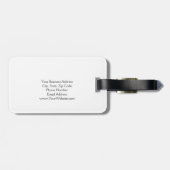 白ユニーク色（淡色） ラゲッジタグ (裏面横)