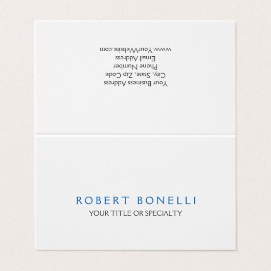 白ユニーク色(淡色) 名刺 (外部フラット)