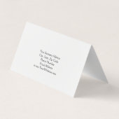 白ユニーク色（淡色） 名刺 (裏面)