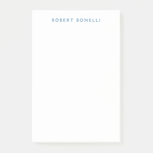 白ユニーク青ミニマルモダンリスト ポストイット (正面)