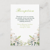 白ユリ結婚の花 エンクロージャーカード (正面)