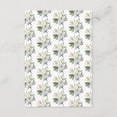 白ユリ結婚の花 エンクロージャーカード (裏面)