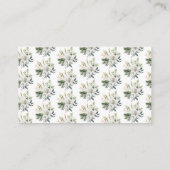 白ユリ結婚の花 エンクロージャーカード (裏面)