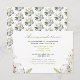 白ユリ結婚の花 エンクロージャーカード