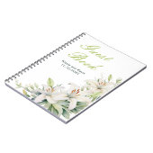 白ユリ結婚の花 ノートブック (左側)