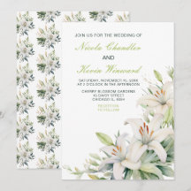 白ユリ結婚の花