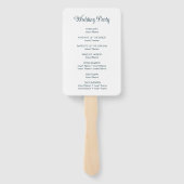 白ライリー手描き ハンドファン (裏面)