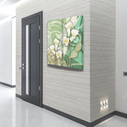 白ライリー24"x24" 2パネルキャンバス印刷 キャンバスプリント