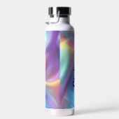 白ラフエレガント文字ホログラフィックペルソナライズ ウォーターボトル (右面)