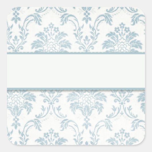 白ラベル付きソフトブルーダマスク スクエアシール (正面)