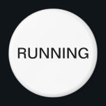 白ランニングミニマル食洗機磁石 マグネット<br><div class="desc">ミニマル「ランニング食洗機」のキッチンマグネットと白い背シンプル景を持つキッチン救済団体や組織はキッチンマグネット。テキスカスタマイズト付き。</div>