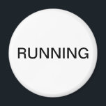 白ランニングミニマル食洗機磁石 マグネット<br><div class="desc">ミニマル「ランニング食洗機」のキッチンマグネットと白い背シンプル景を持つキッチン救済団体や組織はキッチンマグネット。テキスカスタマイズト付き。</div>