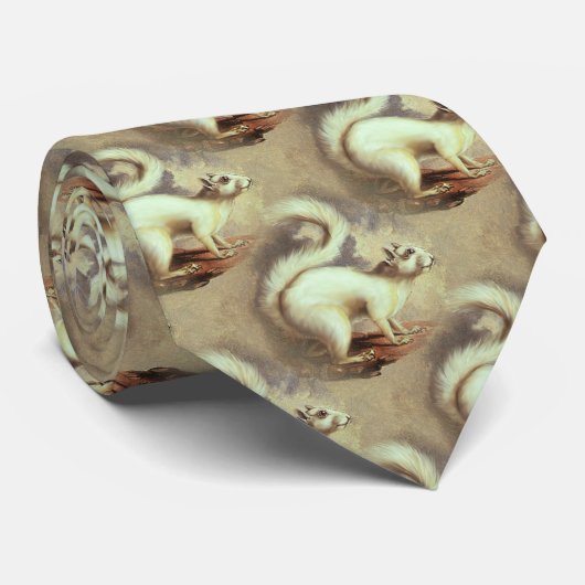 白リス ネクタイ (ロール)