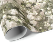 白リネン赤ちゃんの息 ラッピングペーパー (ロールコーナー)