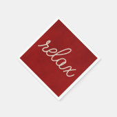 白リラックスいロ航海のープ スタンダードカクテルナプキン (角)