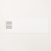 白リラックスヨガマット ヨガマット (正面(横))