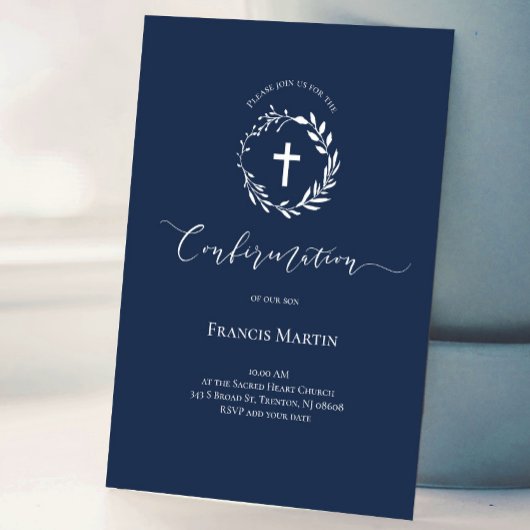 白リース |確認 招待状